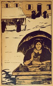 Venditori delle Quattro Stagioni in Bretagna, illustrazione da 
